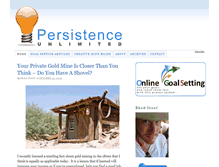 Tablet Screenshot of persistenceunlimited.com